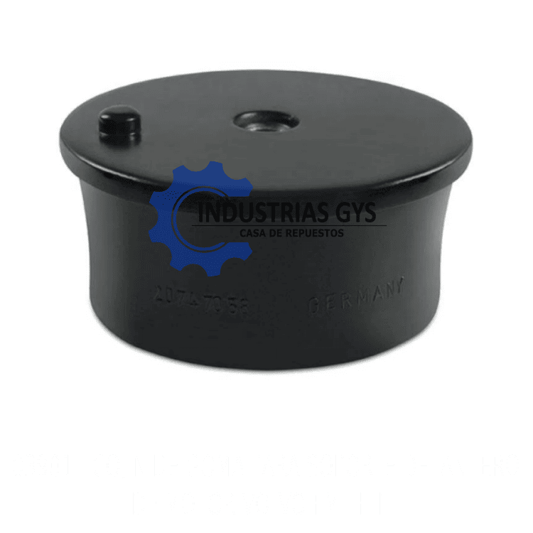 COJIN DE GOMA PARA SOPORTE DELANTERO DE MOTOR VOLVO FM FH FE GOMA PARA SOPORTE DE MOTOR // GOMA DELANTERO // GOMA DELANTERA DE MOTOR // VOLVO 20747058 SAMPA 034.130 // VOLVO 20747058 // SOPORTE DE MOTOR VOLVO FH // GOMA SOPORTE DE MOTOR VOLVO RCM